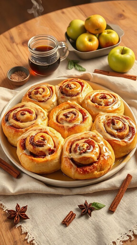 overnight apple cinnamon rolls