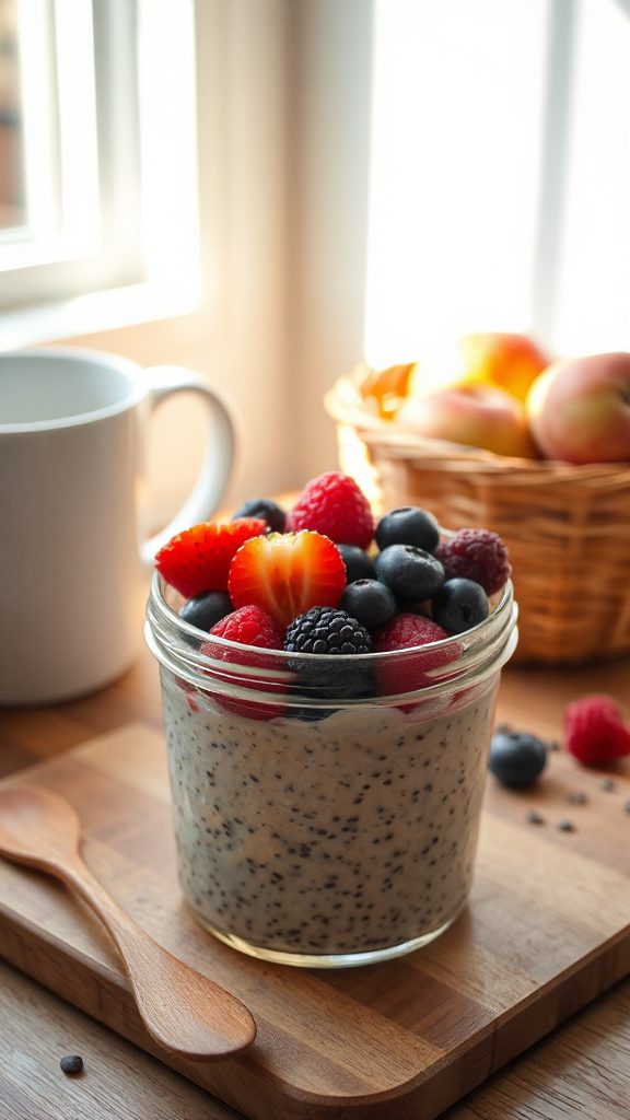 overnight chia seed pudding