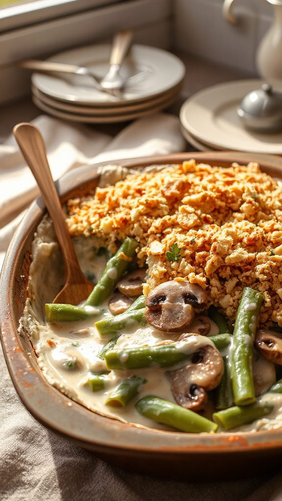 panko crusted green bean casserole panko crusted green bean casserole