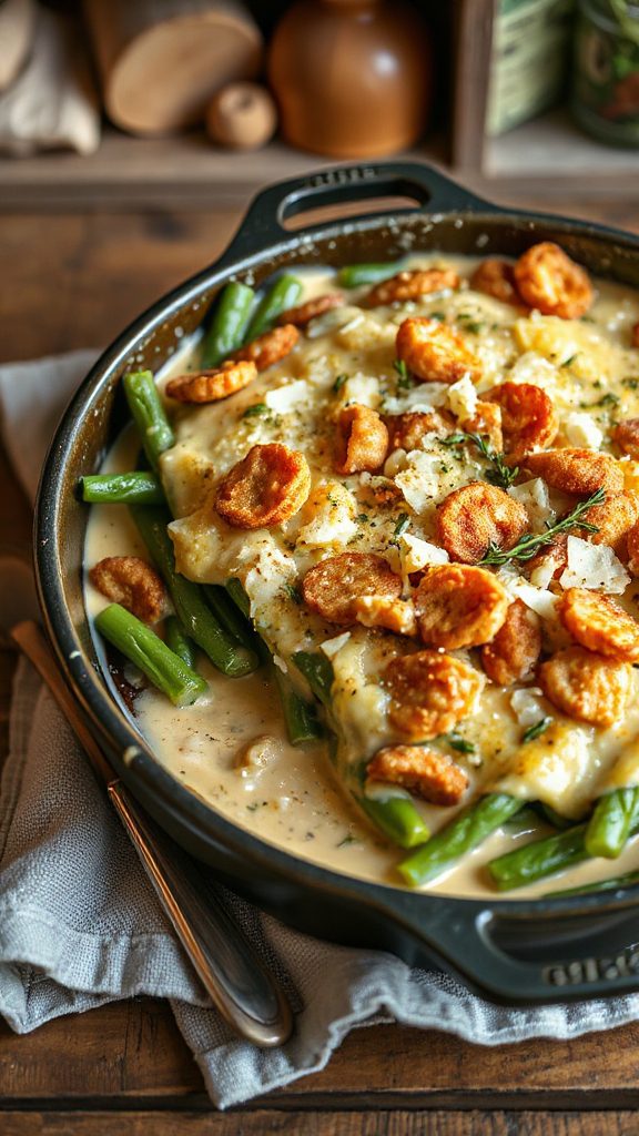 parmesan crusted green bean casserole