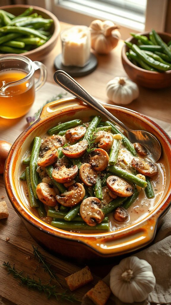 parmesan herb green bean casserole