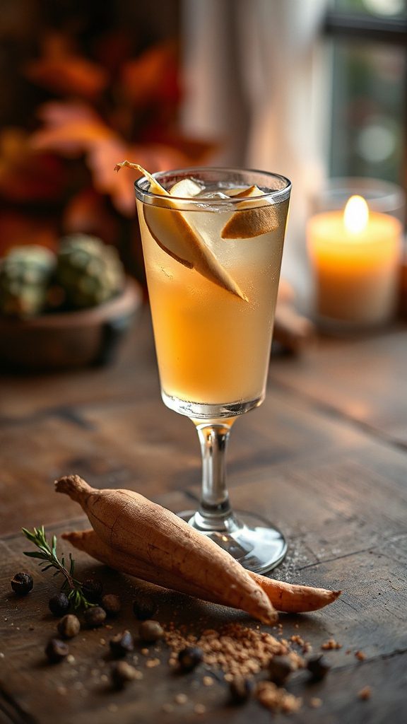 parsnip infused ginger cocktail delight