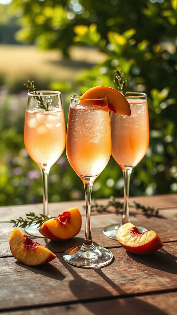 peach infused sparkling cocktail recipe peach infused sparkling cocktail recipe