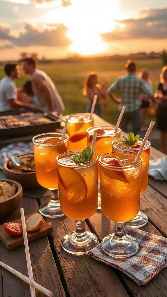 peachy tea vodka cocktail