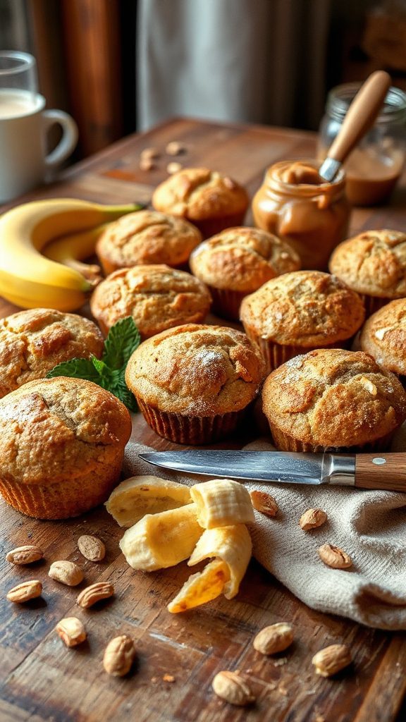 peanut butter banana muffins peanut butter banana muffins