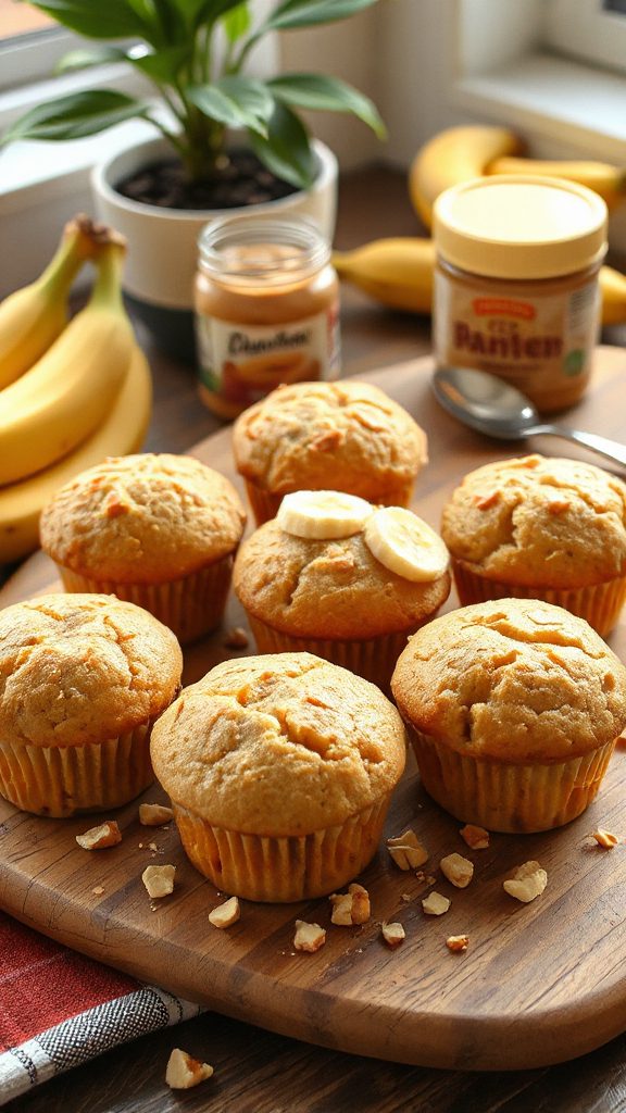 peanut butter banana muffins peanut butter banana muffins