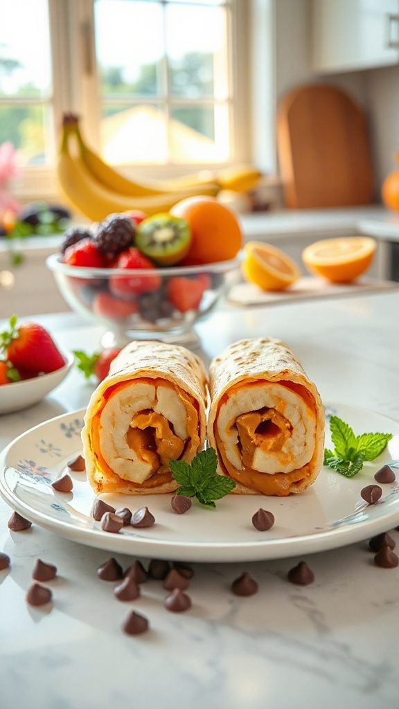 peanut butter banana rolls