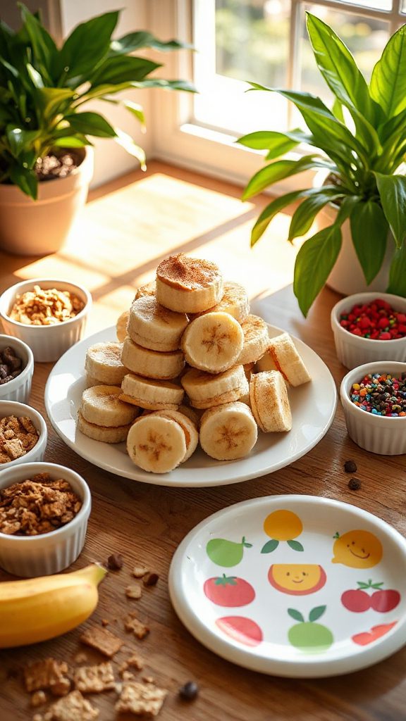 peanut butter banana sandwiches