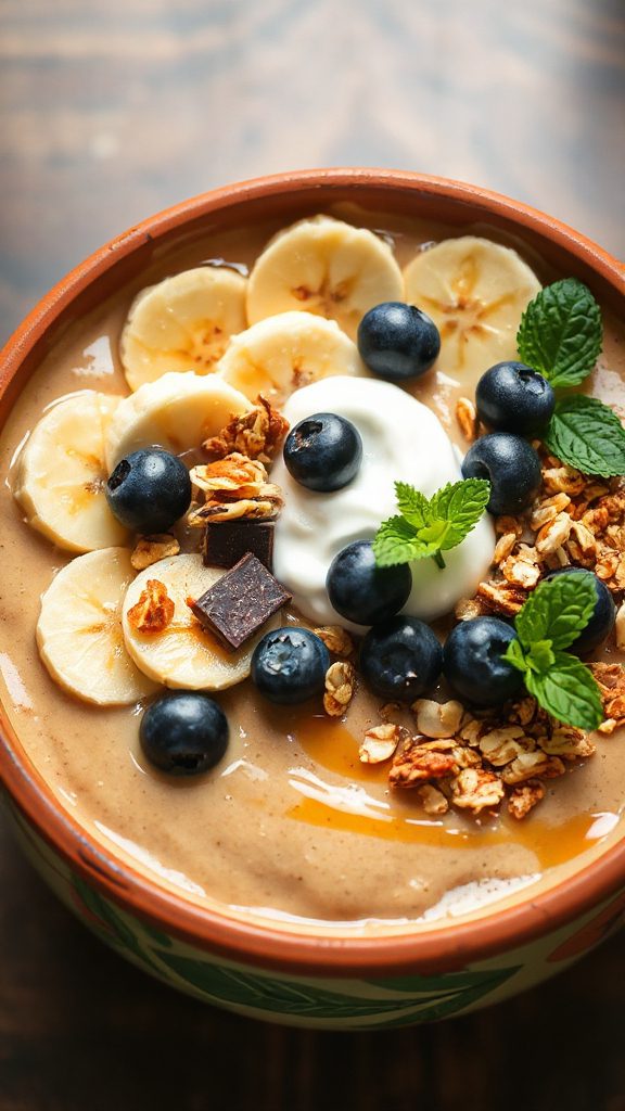 peanut butter banana smoothie bowl peanut butter banana smoothie bowl
