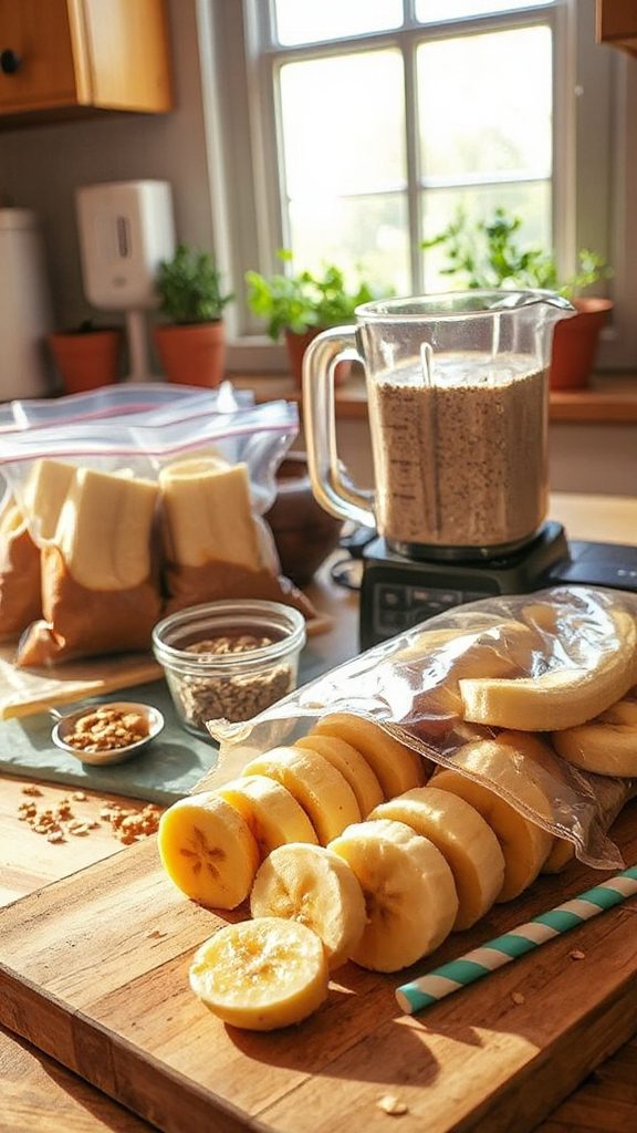 peanut butter banana smoothies