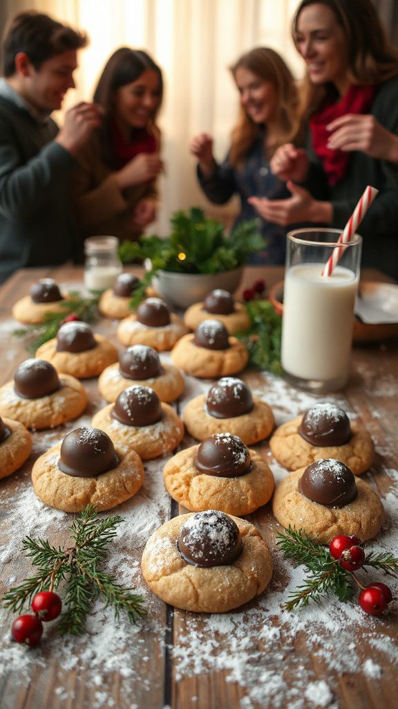 peanut butter chocolate bell cookies peanut butter chocolate bell cookies