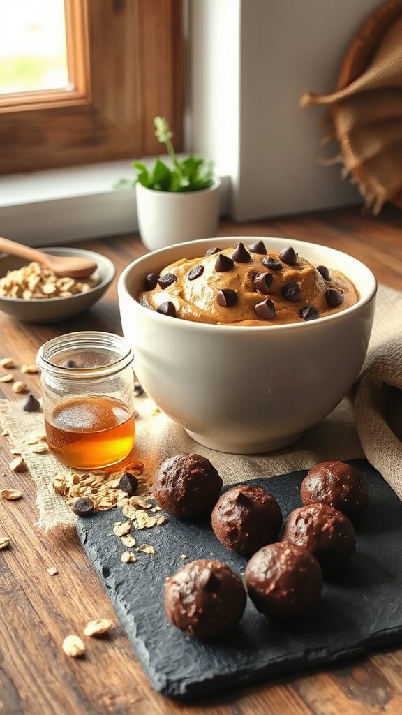 peanut butter chocolate energy balls peanut butter chocolate energy balls