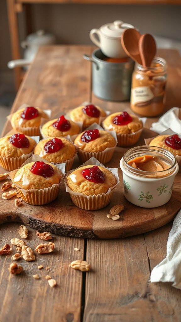 peanut butter jelly muffins