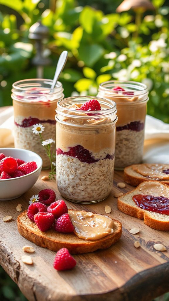 peanut butter jelly oats