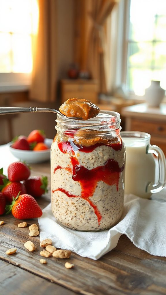 peanut butter jelly oats peanut butter jelly oats