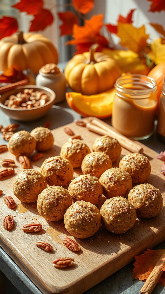 peanut butter pumpkin spice balls