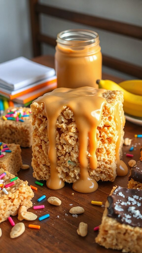 peanut butter rice krispie treats