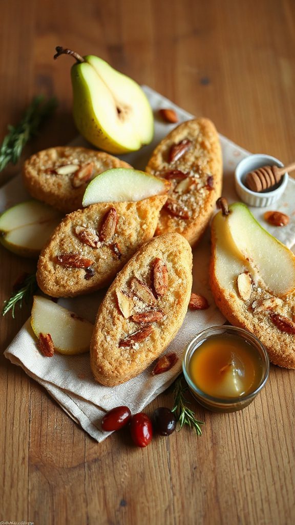 pear and almond biscotti