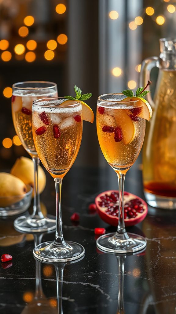 pear and pomegranate cocktail pear and pomegranate cocktail