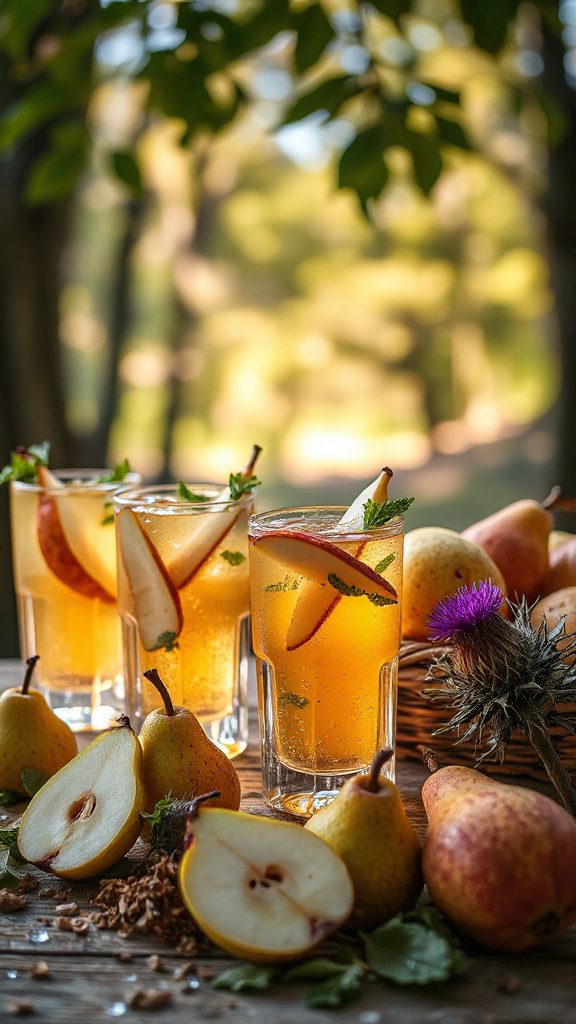 pear and thistle gin spritz