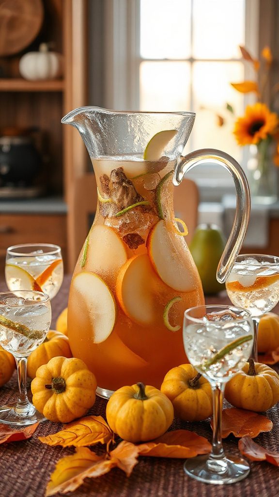pear ginger sparkling punch