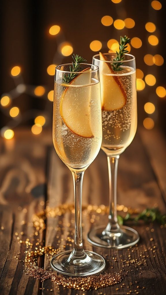 pear thyme cocktail delight pear thyme cocktail delight