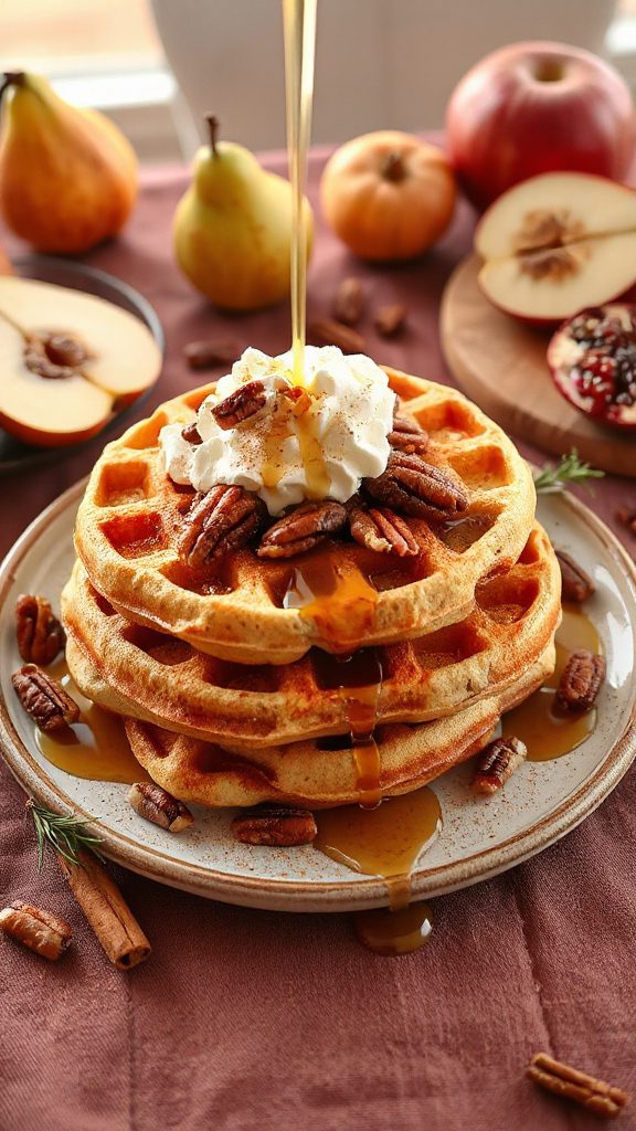 pecan pie waffle brunch pecan pie waffle brunch