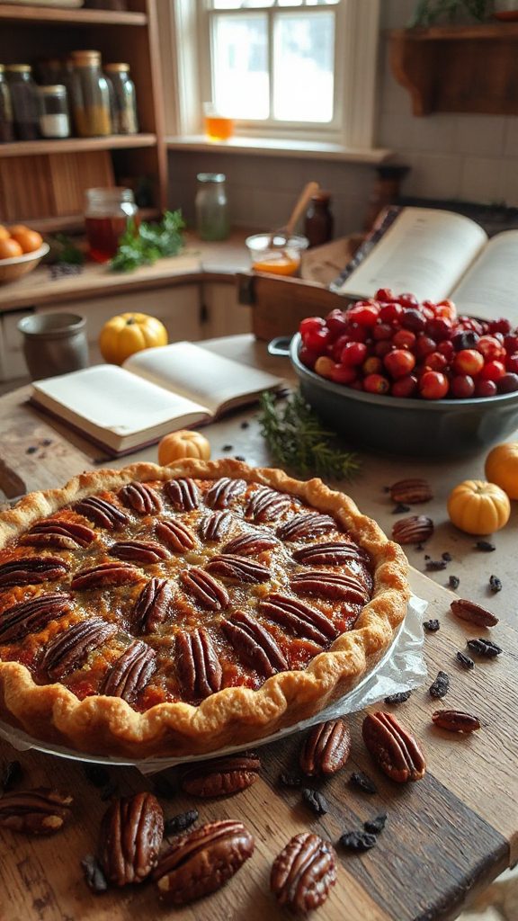 pecan pie with spices