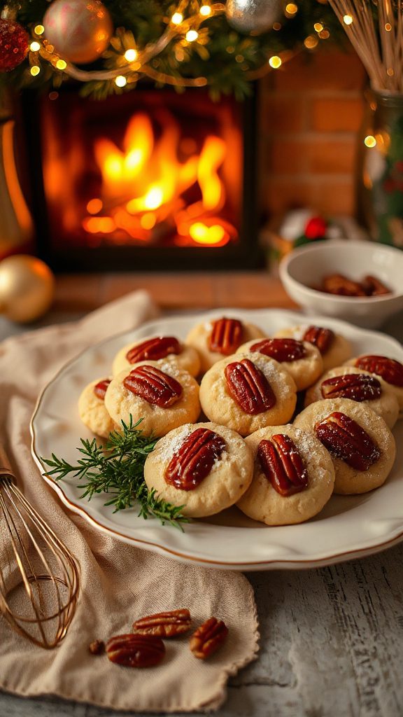 pecan praline shortbread cookies