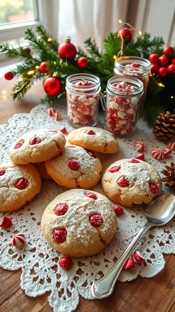 peppermint chocolate chip cookies