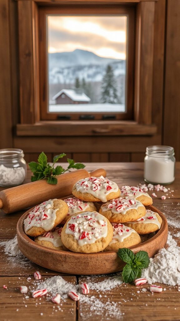 peppermint chocolate holiday cookies