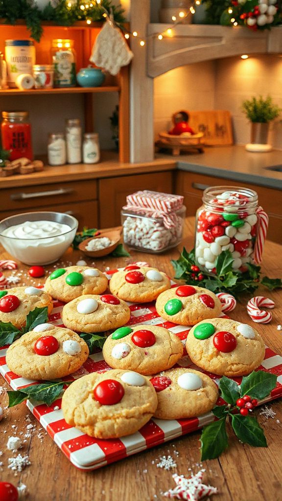 peppermint chocolate holiday cookies