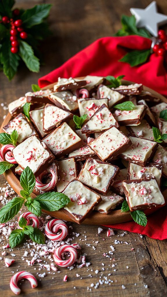 peppermint chocolate holiday cookies