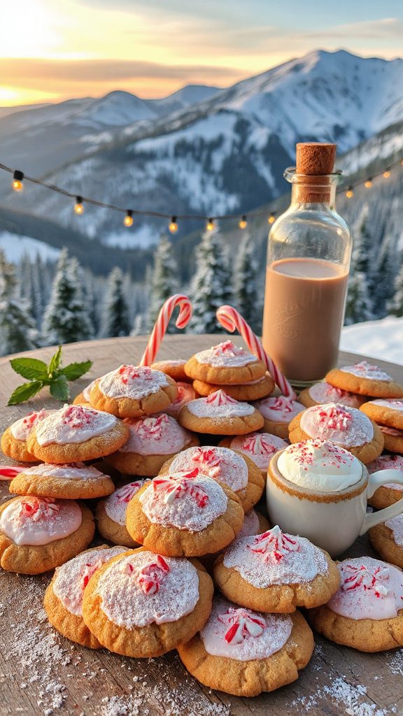 peppermint chocolate holiday cookies