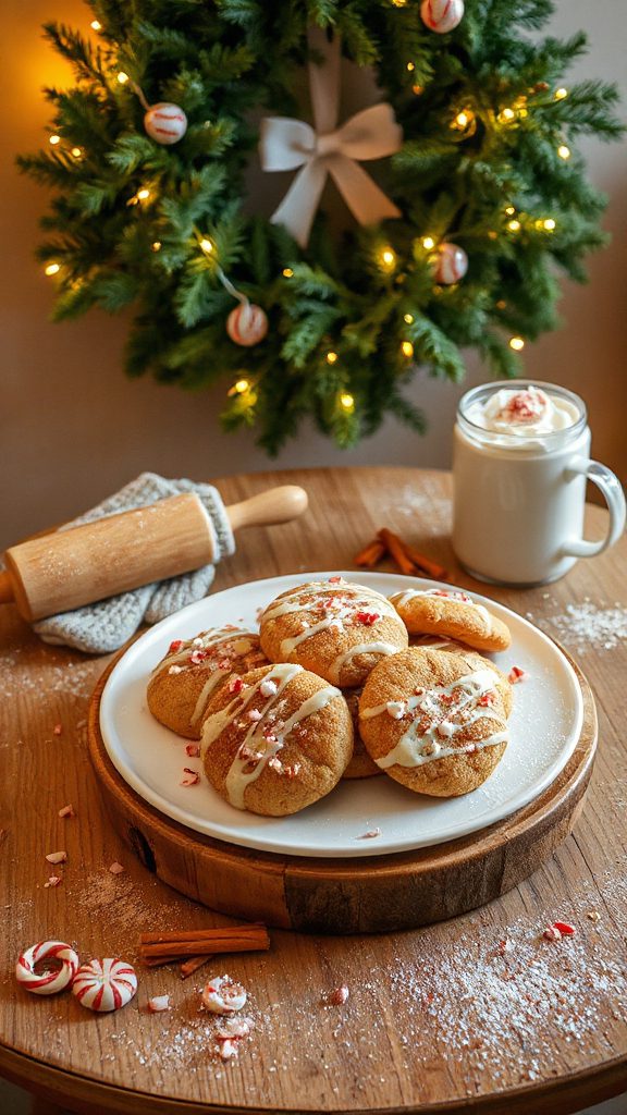 peppermint infused holiday cookies