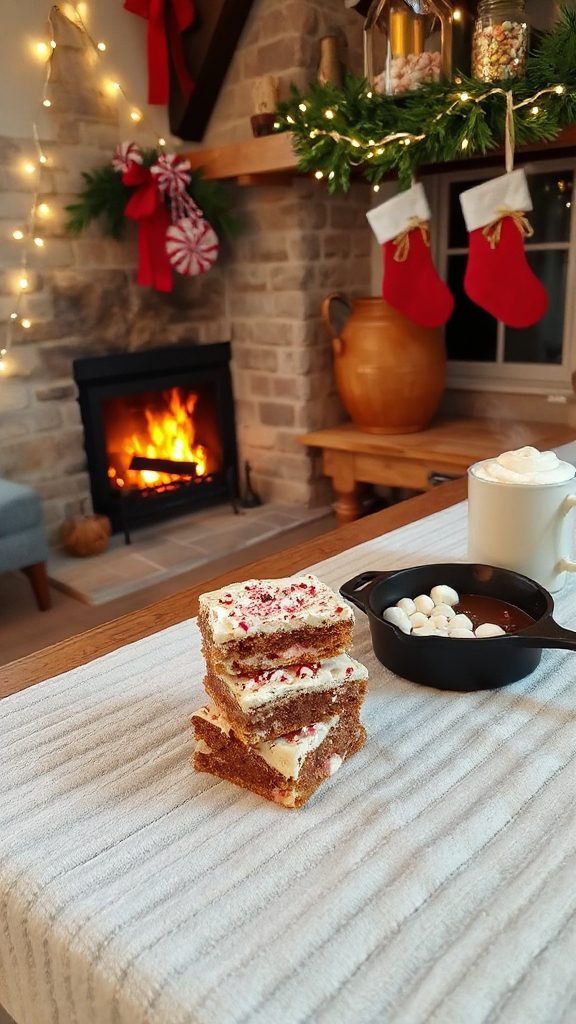 peppermint marshmallow cookie bars