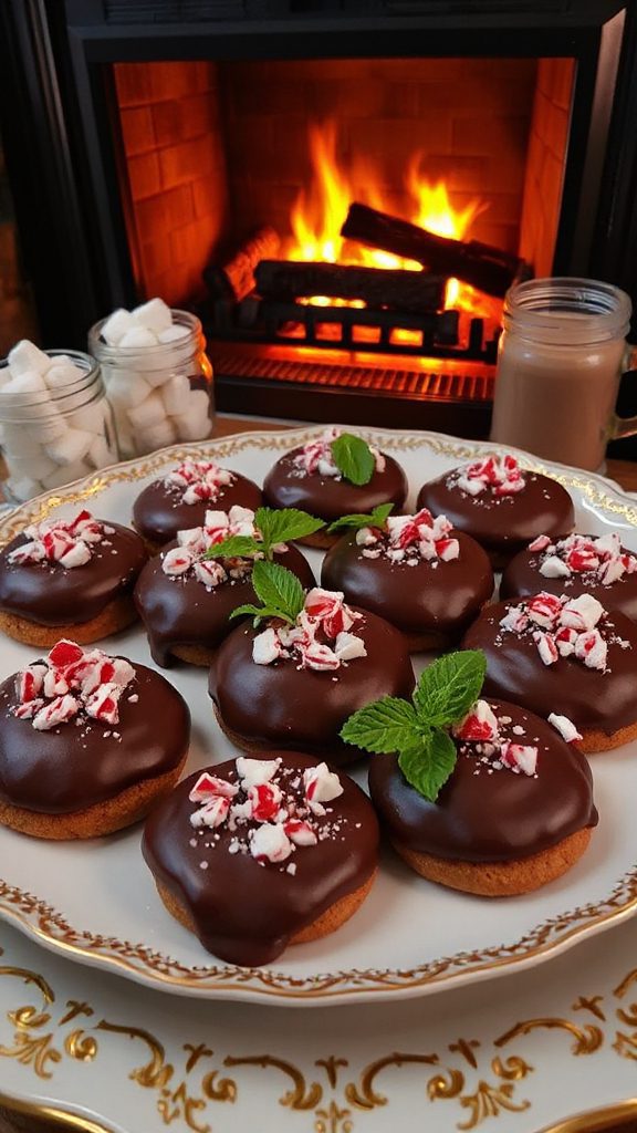peppermint mocha chocolate cookies