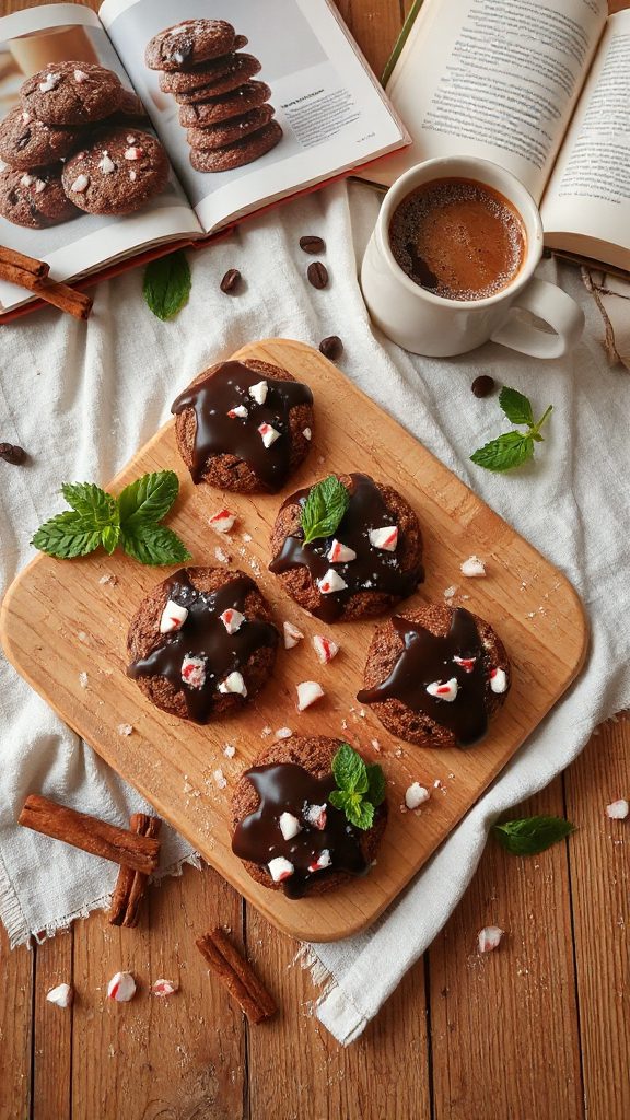peppermint mocha festive cookies