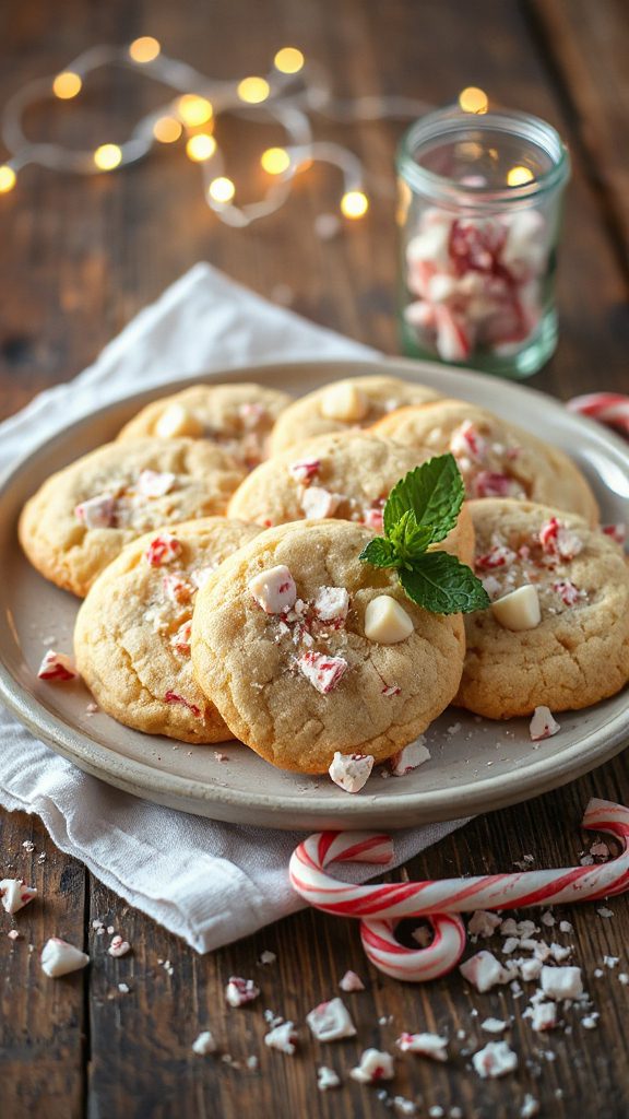 peppermint white chocolate cookies