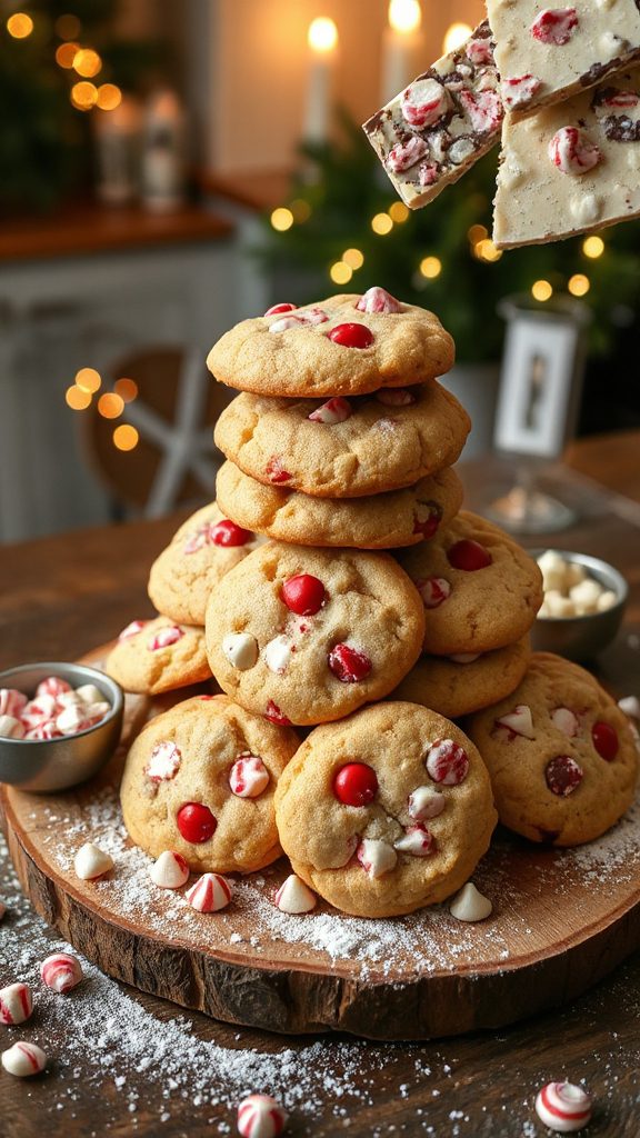 peppermint white chocolate cookies