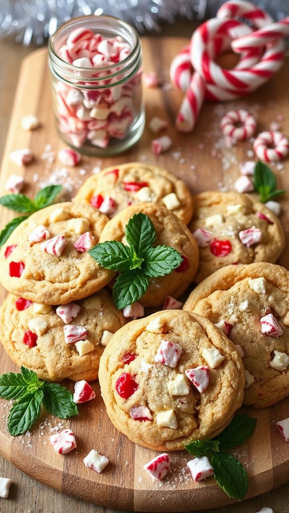 peppermint white chocolate cookies