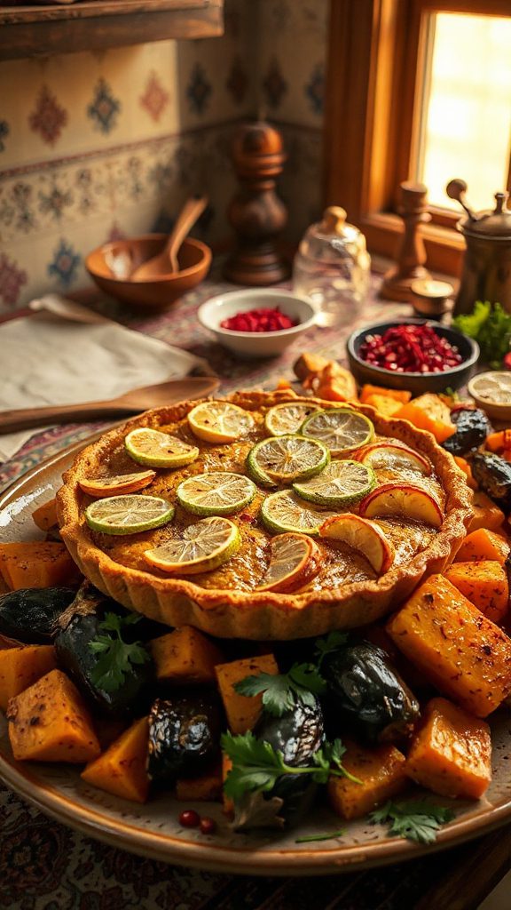 persian spiced roasted vegetables recipe