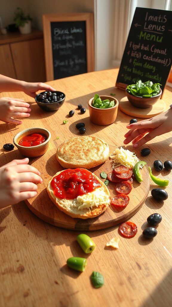 personalized mini english pizzas