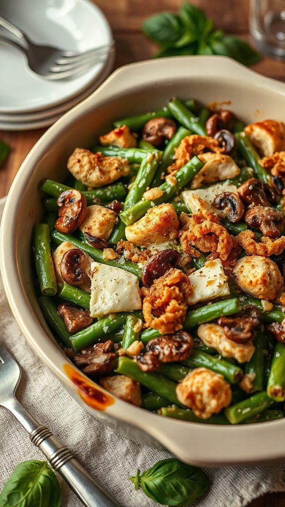 pesto chicken green bean casserole pesto chicken green bean casserole