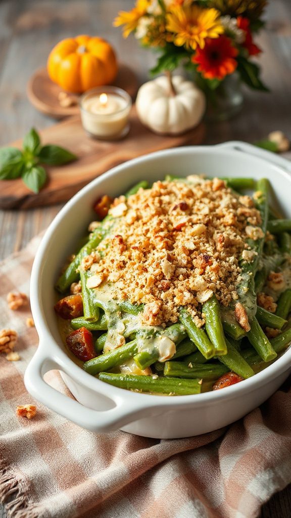 pesto green bean casserole pesto green bean casserole