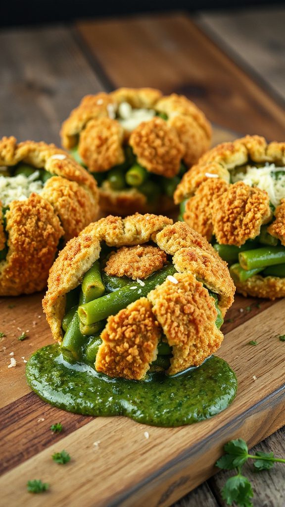 pesto herb green bean casserole