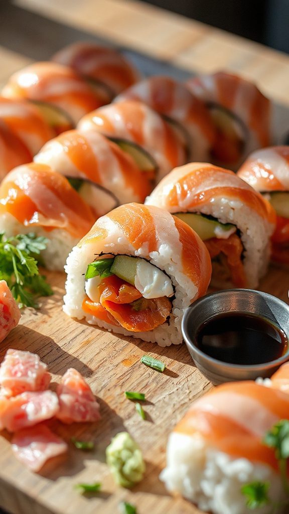 philly cream cheese sushi roll philly cream cheese sushi roll