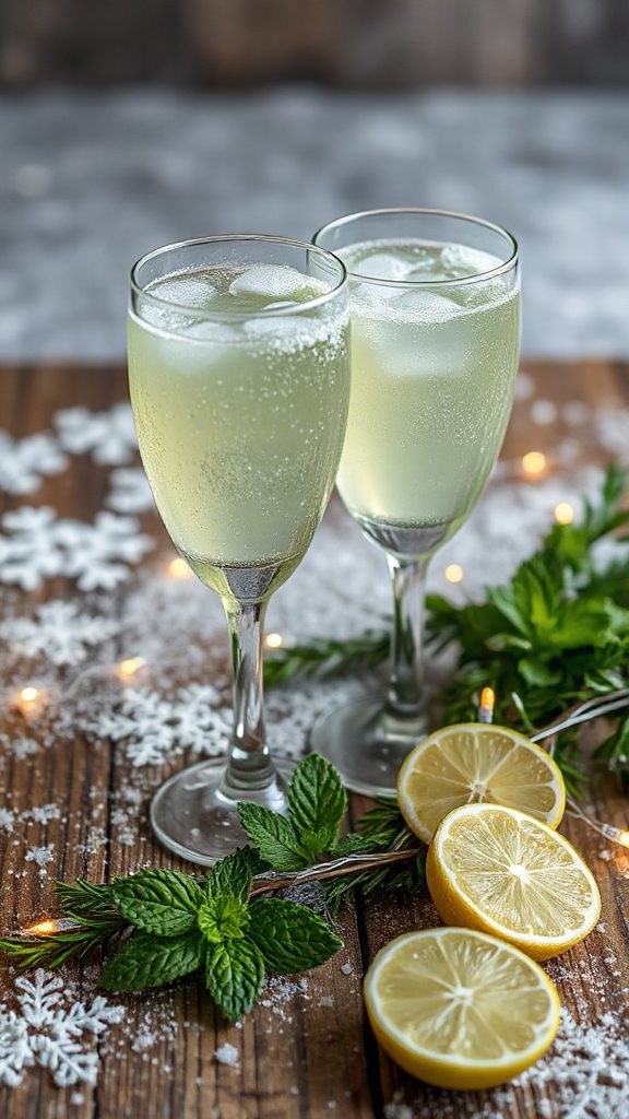 pine infused winter cocktail delight