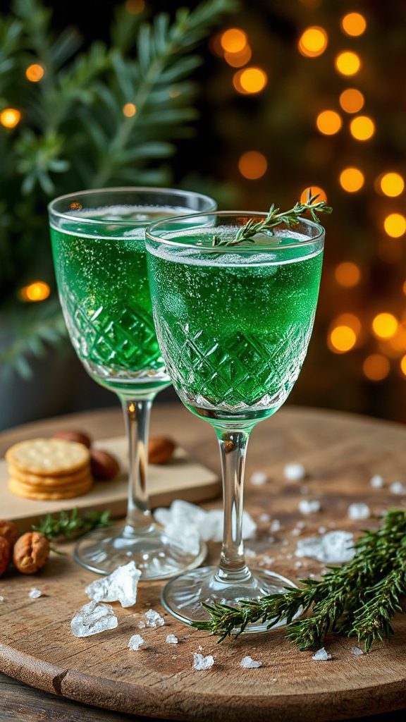 pine infused winter cocktail delight