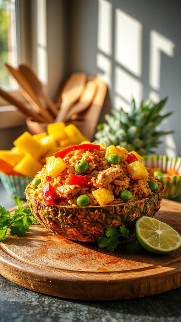 pineapple fried rice recipe pineapple fried rice recipe